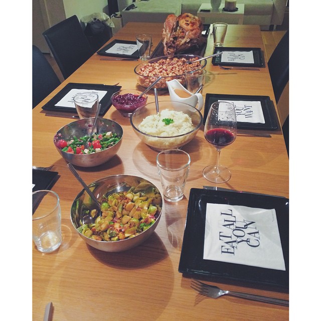 Last night's Thanksgiving dinner ? #Thanksgiving #thanksgivingdinner #dinner #turkey #turkeyday #delicious #instafood #foodstagram